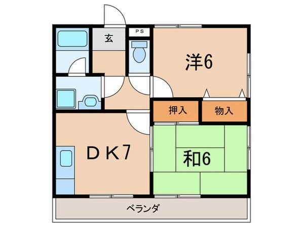 ハイムリバティⅠの物件間取画像